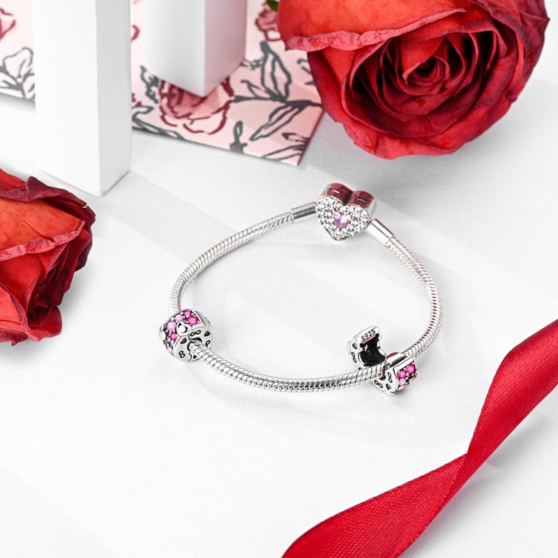 Infinite Hearts Sparkling Clip Charm