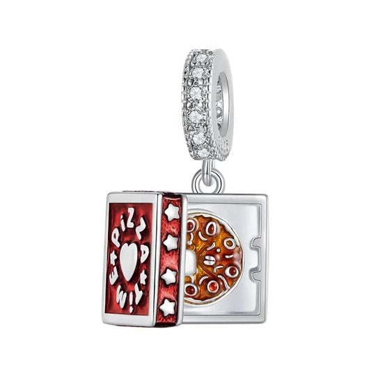 Pizza Time Box Dangle Charm