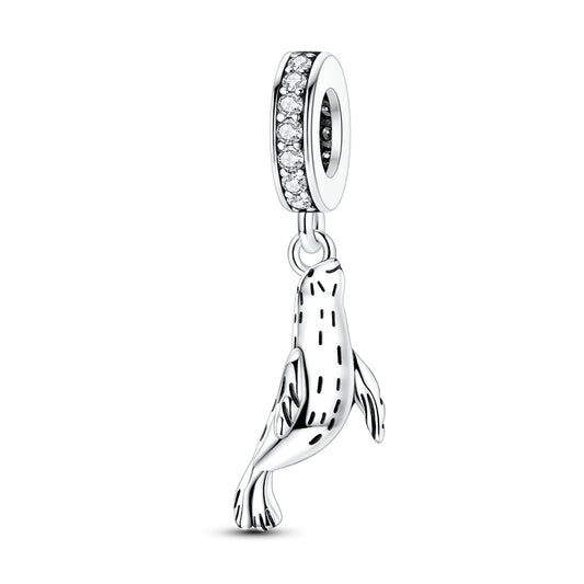 Playful Seal Dangle Charm