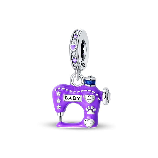 Purple Sewing Machine Charm
