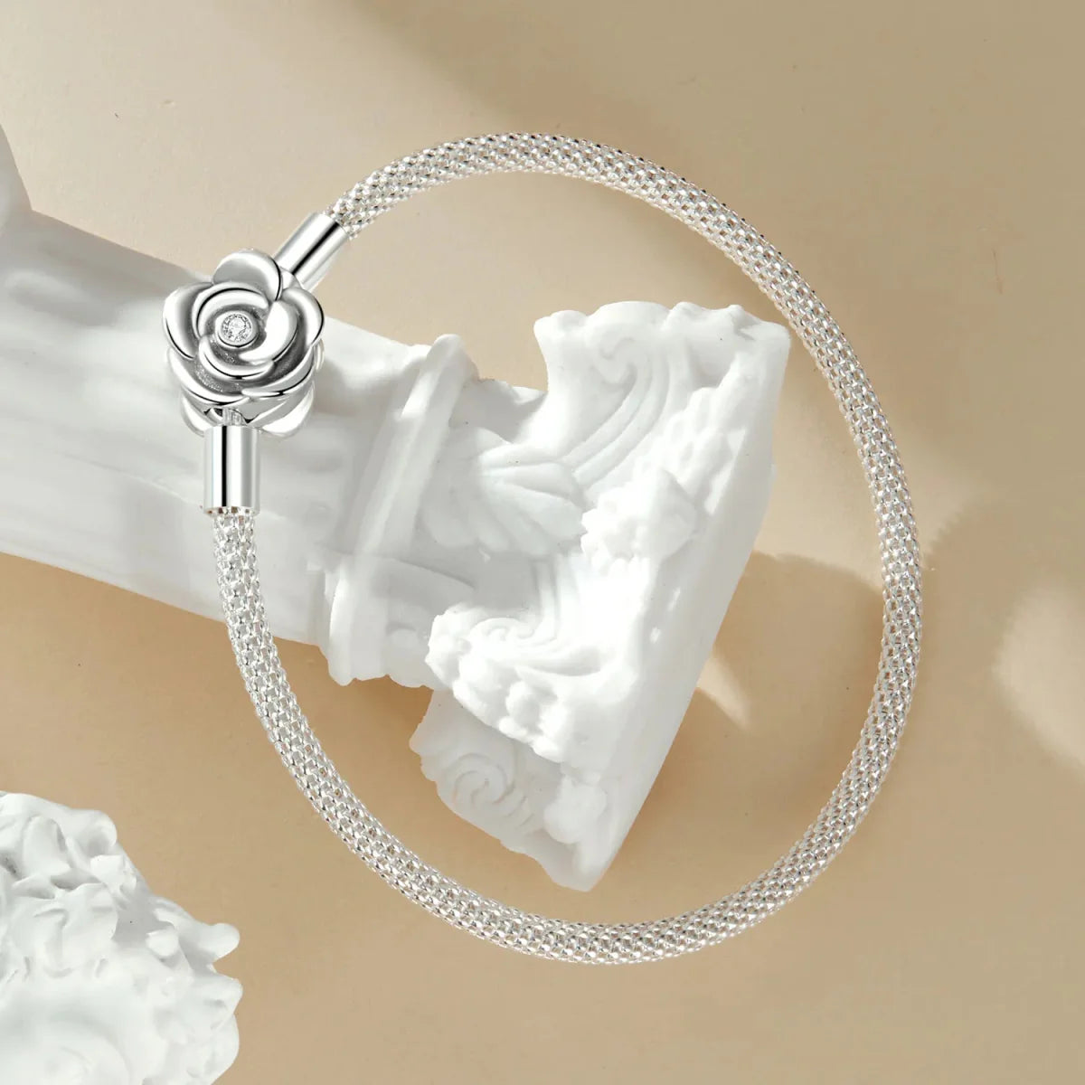 Rose Blossom Charm Bracelet