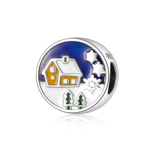 Snowy Winter House Charm