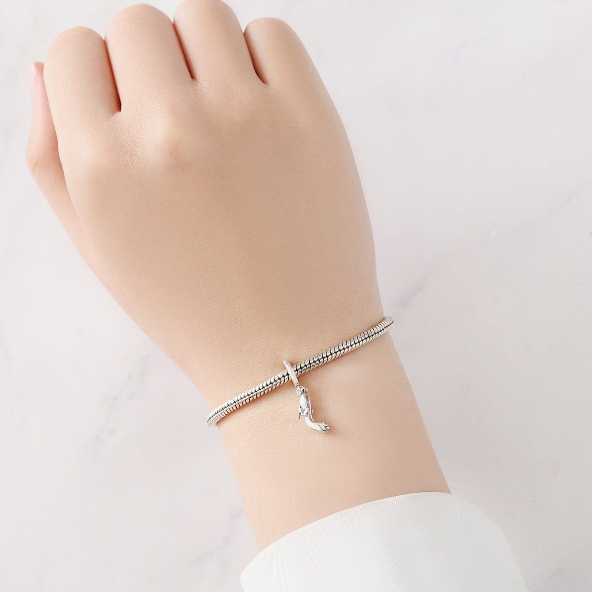 Sparkling High Heel Shoe Charm