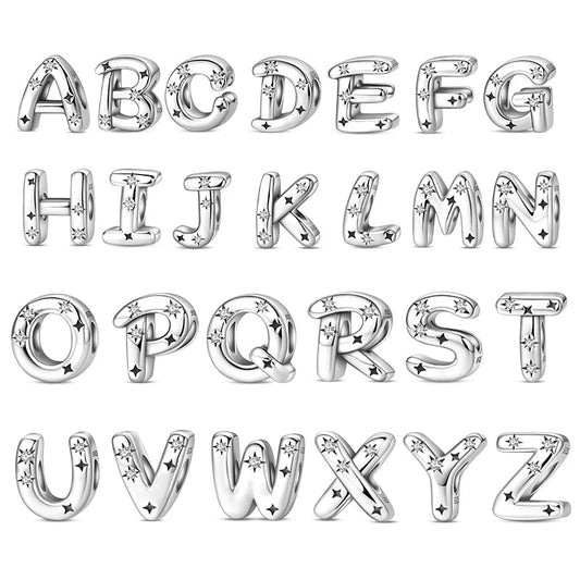 Starry Letter A~Z Alphabet Charm