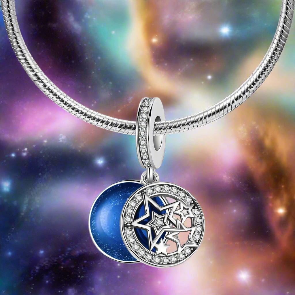 Two-tone Shooting Star Double Dangle Charm