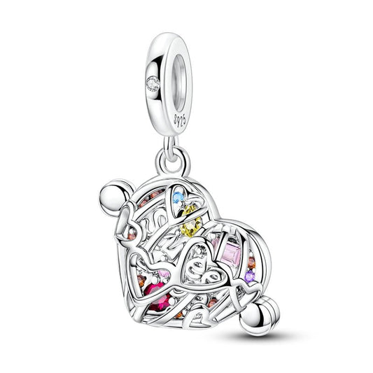 Sweet Love Heart Chocolate Quote Charm