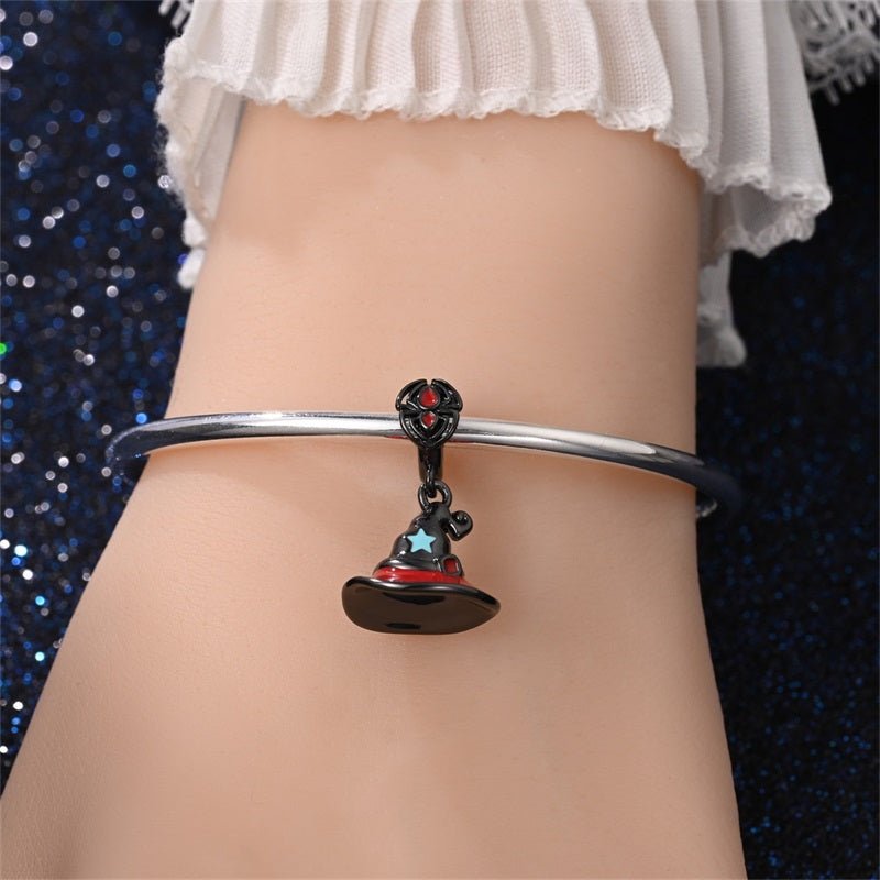 Witch Hat with Spider Bail Dangle Charm