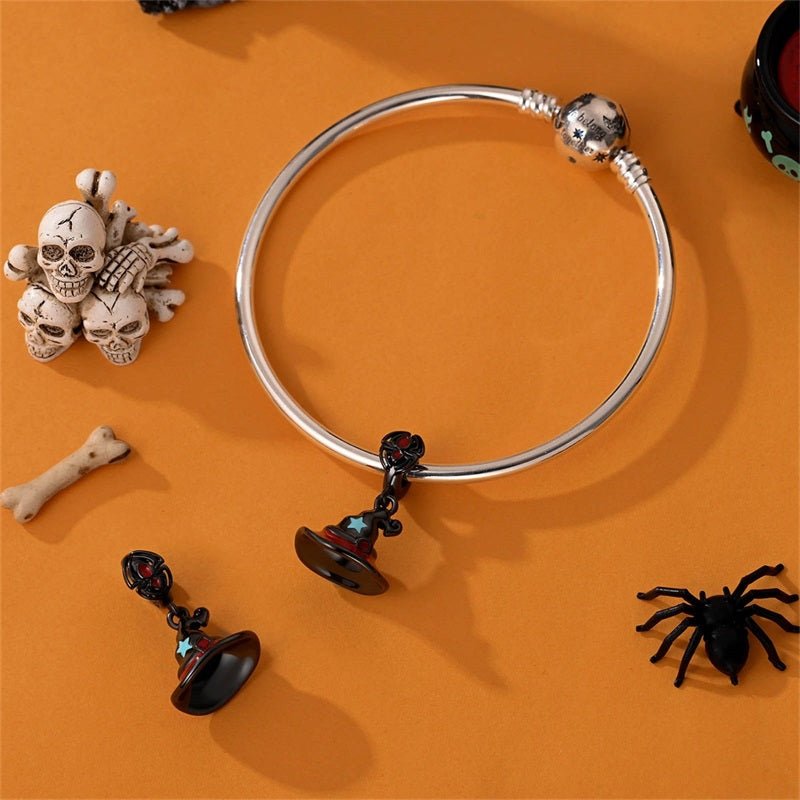 Witch Hat with Spider Bail Dangle Charm