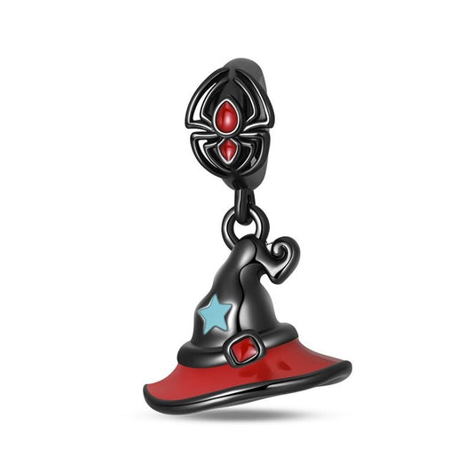 Witch Hat with Spider Bail Dangle Charm