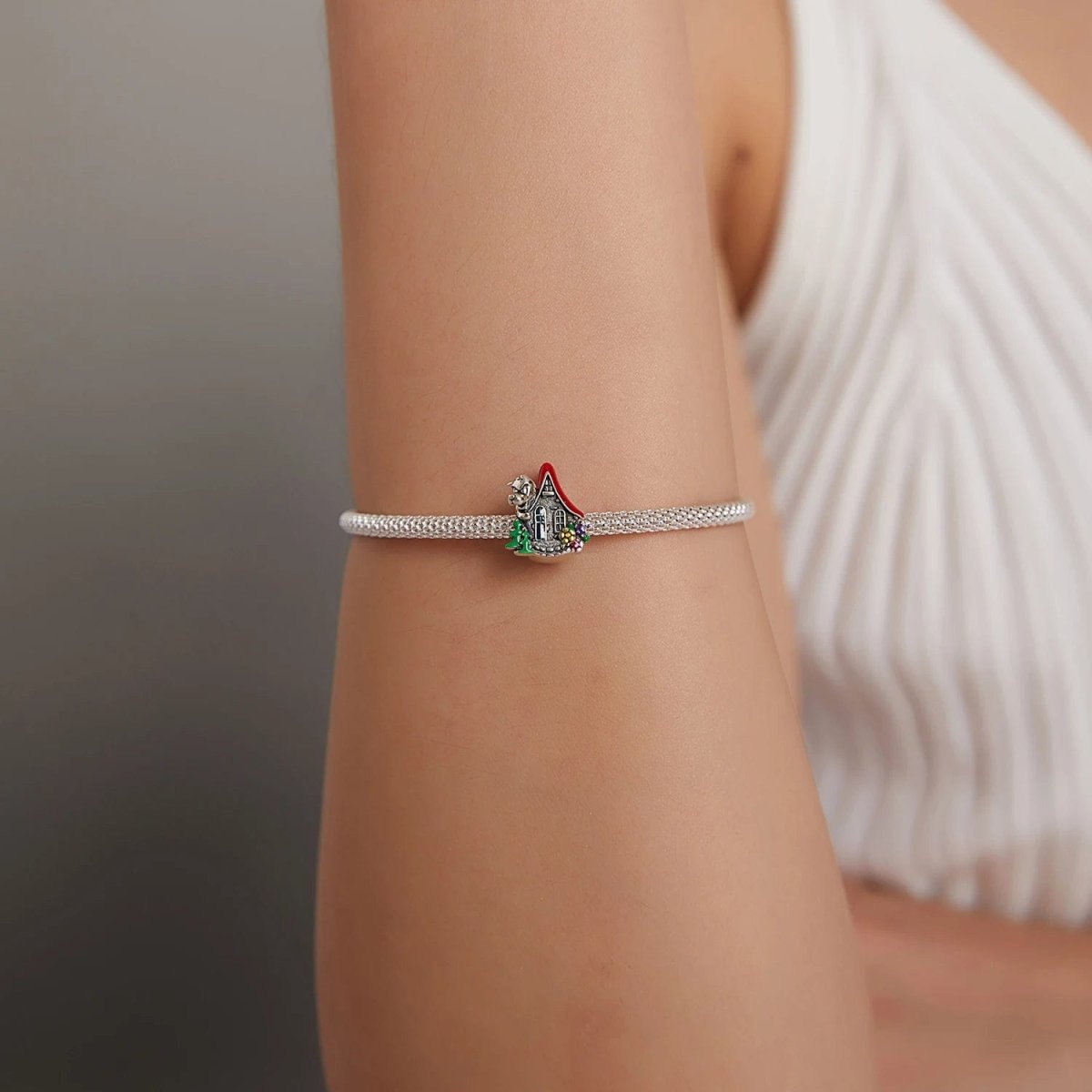 Wolf and Grandma’s Cottage Fairy Tale Charm